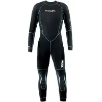 Seac Sub Combinaison de Plongée - Alfa Dame 5 mm - Noir/Turquoise - - S - Small - Combinaison de Plongée