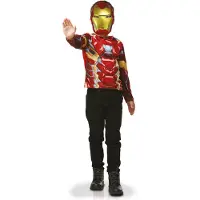 Rubies Déguisement Iron Man - - Set plastron et masque - Garçon 4 ans et plus - Licence Marvel