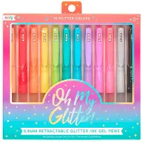 Ooly Stylo à bille de couleur - Gel - Oh My Glitter! - 12 pièces - - UneTaille - Set de Coloriage