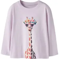 Name it Blouse - NmfVotea - Lavender Brouillard/Giraffe Lunettes - - 6 ans (116) - Blouse