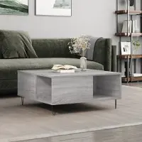 Prolenta Maison Exclusive - Table basse gris Sonoma 80x80x36,5 cm Matériau dérivé du bois