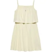 Calvin Klein Ig0ig02903 Sleeveless Short Dress Beige 8 Years Fille