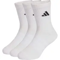 Adidas Chaussettes de sport 'CUSHIONED SPORTSWEAR CREW 3 PAIR PACK' noir / blanc / blanc naturel