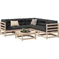 Prolenta Maison Exclusive - Salon de jardin 6 pcs bois de pin massif
