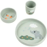 Done by Deer Stick & Stay Elphee Dinnerware Set Vert