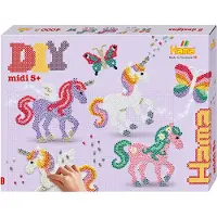 Hama Midi Perles - Boîte Cadeau - 4000 pces + 2 Assiettes - Chev - - UneTaille - Perles