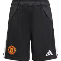 Adidas Manchester United 25/26 Home Shorts Enfant - Shorts, Noir - Taille 135 - 140 CM - Poly Mesh