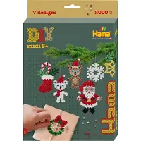 Hama Midi Perles - 2000 pces + 1 Disque - Plaisirs de Noël - - UneTaille - Perles
