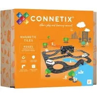 Connetix Ensemble d'aimants - 48 Parties - Pack Routes Créatives - - UneTaille - Jouets Magnétiques
