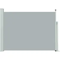 Syfax Auvent latéral rétractable de patio 100x500 cm Gris