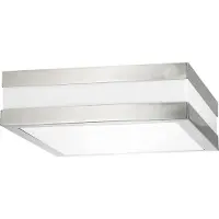 Rabalux Plafond carré extérieur 2xE27 Stuttgart chrome satiné 8227