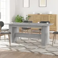 Prolenta Maison Exclusive - Table à manger Gris Sonoma 180x90x76 cm Matériau dérivé du bois
