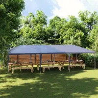 vidaXL Design New Tente de réception 4x9 m Bleu - Pavillons & Tentes de réception Meubles2025 CHY4319742 1parcel