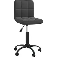 Syfax Chaise pivotante de bureau Noir Velours