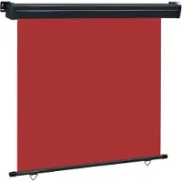Syfax Auvent latéral de balcon 165x250 cm Rouge
