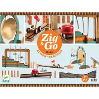 Djeco Ensemble de construction Zig & Go Musique 52 pièces,