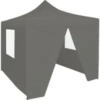 Prolenta Maison Exclusive - Tente pliante de réception Pop-Up avec 4 parois latérales, 3 x 3 m, anthracite