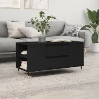 Prolenta Maison Exclusive - Table basse noire 102x44,5x50 cm Matériau dérivé du bois