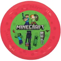 Decorata Party Assiettes en plastique - 4 Pack - 21 cm - Minecra - - UneTaille - Assiette