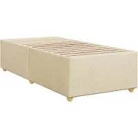 vidaXL Cadre de lit sans matelas Crème 80x200 cm Tissu