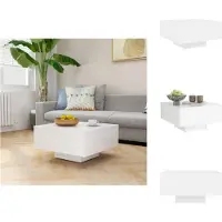 vidaXL Table basse blanche 60x60x31,5 cm Bois composite - Tables basses