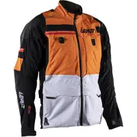 Leatt Rally 7.5 Hydradri V26, veste textile imperméabl ,Noir/Orange/Gris Clair ,XL