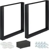 B2X lot de 2 chemins de table noir