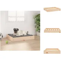 vidaXL Lit pour chien 61,5 x 49 x 9 cm en bois de pin massif - Lits pour chiens