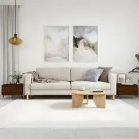 Prolenta Maison Exclusive - Tables basses 2 pièces aspect chêne brun 50x46x35 cm Matériau dérivé du bois
