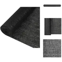 vidaXL Pare-soleil de clôture noir 1,8x10 m HDPE 195 g/m² - Parasols & Protection solaire