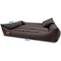 Viking Choice Lit pour chien XXL 120 x 90 cm imperméable, résistant aux rayures, lavable, polyuréthane
