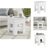 vidaXL Table basse blanche 40x40x42 cm Bois composite - Tables basses