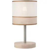 Lamkur Lampe de table ANDREA BLANC BUCKE E27 Ø16cm H:30cm