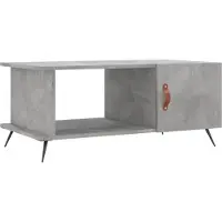 Syfax Table basse gris béton 90x50x40 cm bois d'ingénierie