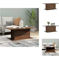 vidaXL Table basse Chêne brun 102x55,5x40 cm Bois composite - Tables basses