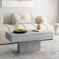 Prolenta Maison Exclusive - Table basse Gris Sonoma 96x50x45 cm Matériau dérivé du bois
