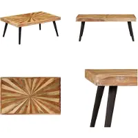 vidaXL Table basse en bois massif de manguier 90x55x36 cm - Table basse - Tables basses - Tables basses en bois