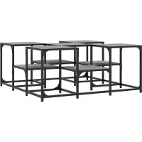 Syfax Table basse sonoma gris 91x91x40 cm bois d'ingénierie