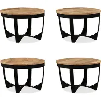 vidaXL Table basse Bois massif rugueux Mango 60x40 cm - Table basse - Tables basses - Table d'appoint - Table de salon