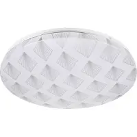 Rabalux 3078 Plafonnier Benita, 24 W, 4000 K, 1200 lm, blanc, rond, blanc neutre, ø 380 mm