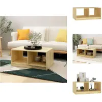 vidaXL Table basse 75x50x33,5 cm Pin massif - Tables basses