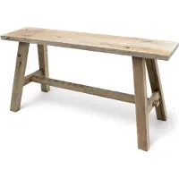Spetebo Banc décoratif en bois ancien - Banc de fleurs L 58 x H 27 x P22 cm