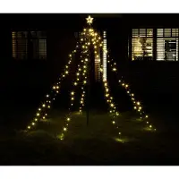 Spetebo 2.02 Lumière d'arbre avec 400 LED - pour l'extérieur - Pyramide de lumière