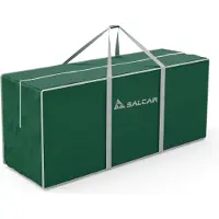 Salcar Sac de rangement pour sapin de Noël 150 x 50 x 60 cm Très grand adapté aux sapins artificiels jusqu'à 270 cm, vert