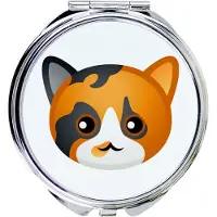 Art-Dog Miroir de poche en écaille de tortue de la marque