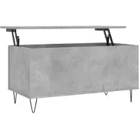Syfax Table basse Gris béton 90x44,5x45 cm Bois d'ingénierie