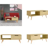 vidaXL Table basse Chêne Sonoma 100x49,5x43 cm Bois composite - Table basse - Tables basses - Tables de salon