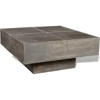 vidaXL Table basse Marron foncé Carré Bois massif Mango - Table basse - Tables basses - Tables basses