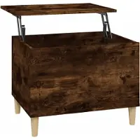Syfax Table basse Chêne fumé 60x44,5x45 cm Bois d'ingénierie