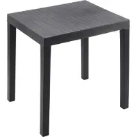 Spetebo Table de jardin en plastique - Dimensions approximatives : 78 x 65 x 73 cm - Couleur : anthracite